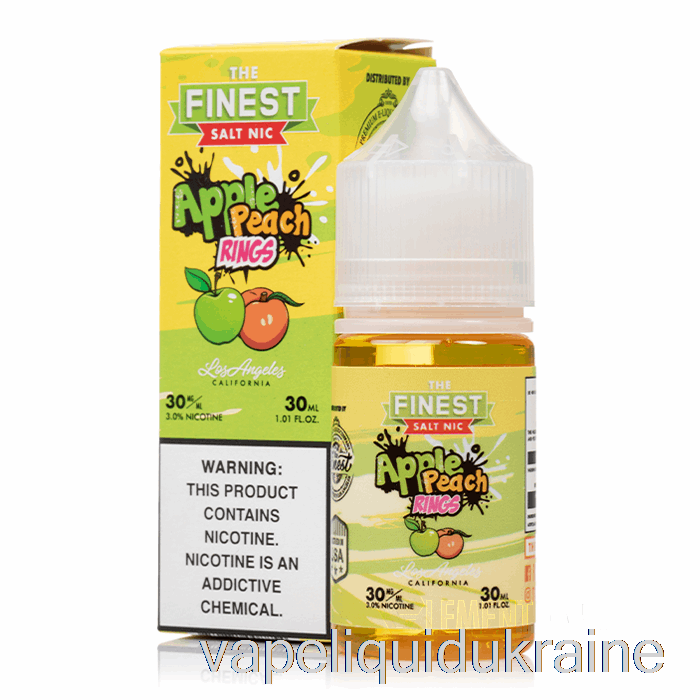 Vape Ukraine Apple Peach Sour Rings - The Finest Candy Edition Salt Nic - 30mL 50mg